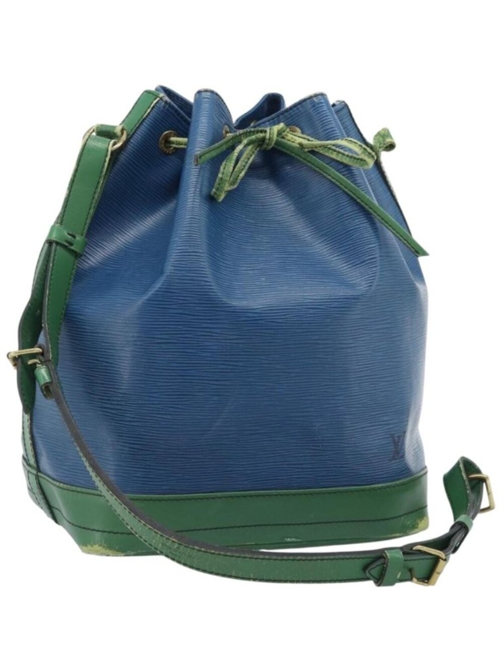 LOUIS VUITTON Epi Noe Shoulder Bag Bicolor Green Blue M44044